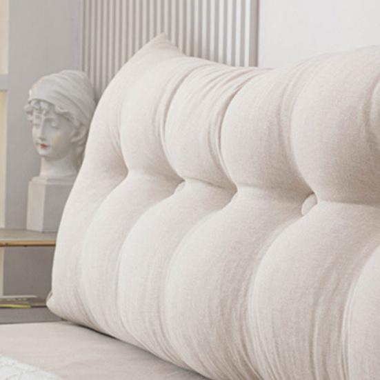 Подушка для изголовья с боковым карманом Льняная Треугольная Подушка-клин для изголовья Подушка-валик для кровати для поддержки плеч, спины, поясницы Общежитие Дом Спальня