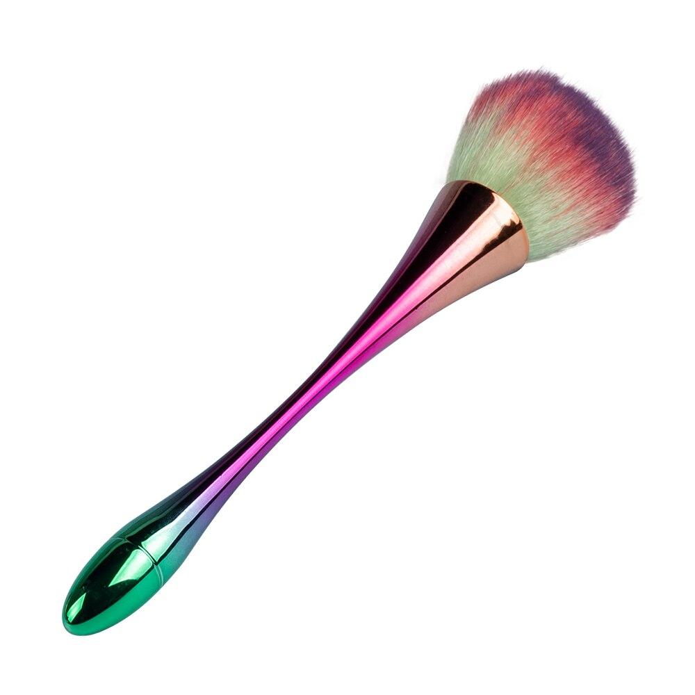 1 шт., кисть для пыли с розой для дизайна ногтей, кисть для красоты, кисти для румян, кисти для пудры, модные гель-аксессуары для ногтей, материалы, инструменты, мягкие