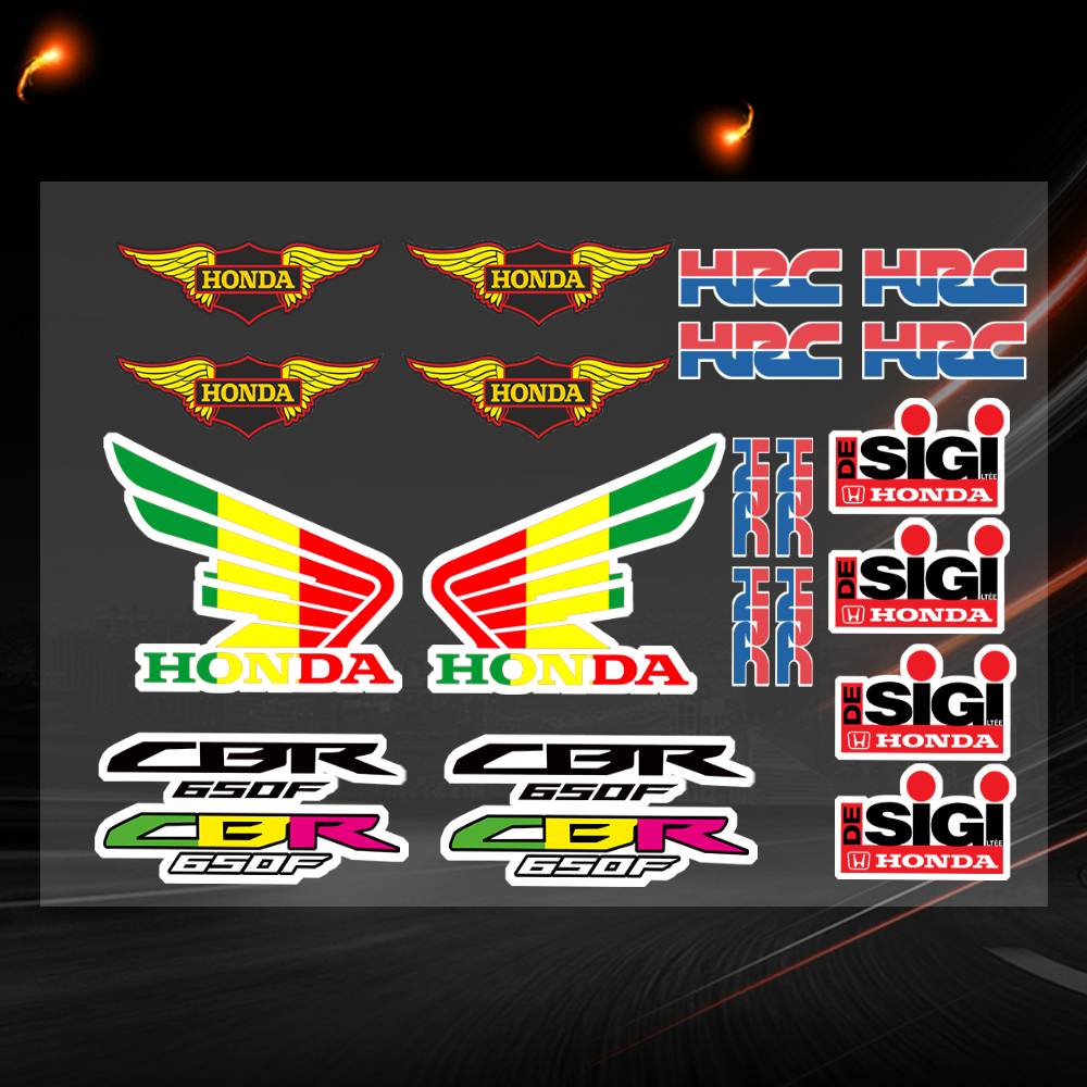 Honda-hrc Stickers Moto Sticker Auto Body Bumper Windows Motorcycle Laptop Walls Vinyl Decal Car Tuning Accessories ZV3
