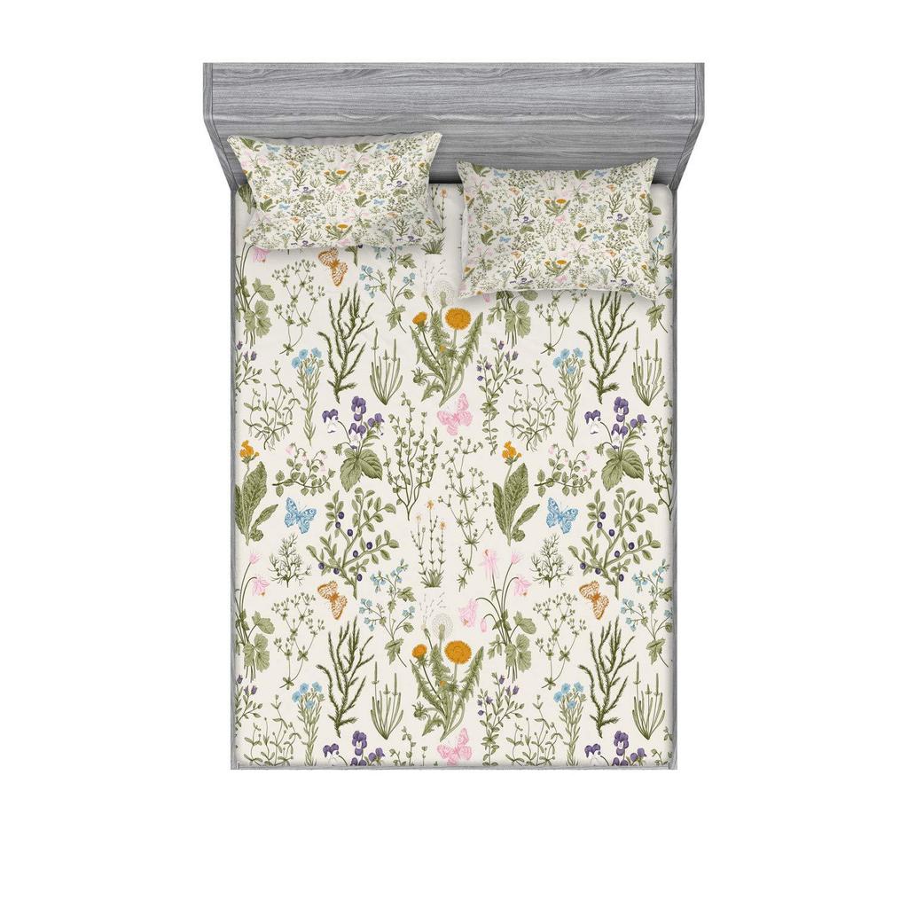 Ноты Лист Узор Лист Трехкомпонентный Комплект Постельного Белья с Цифровой Печатью Взрослые Дети