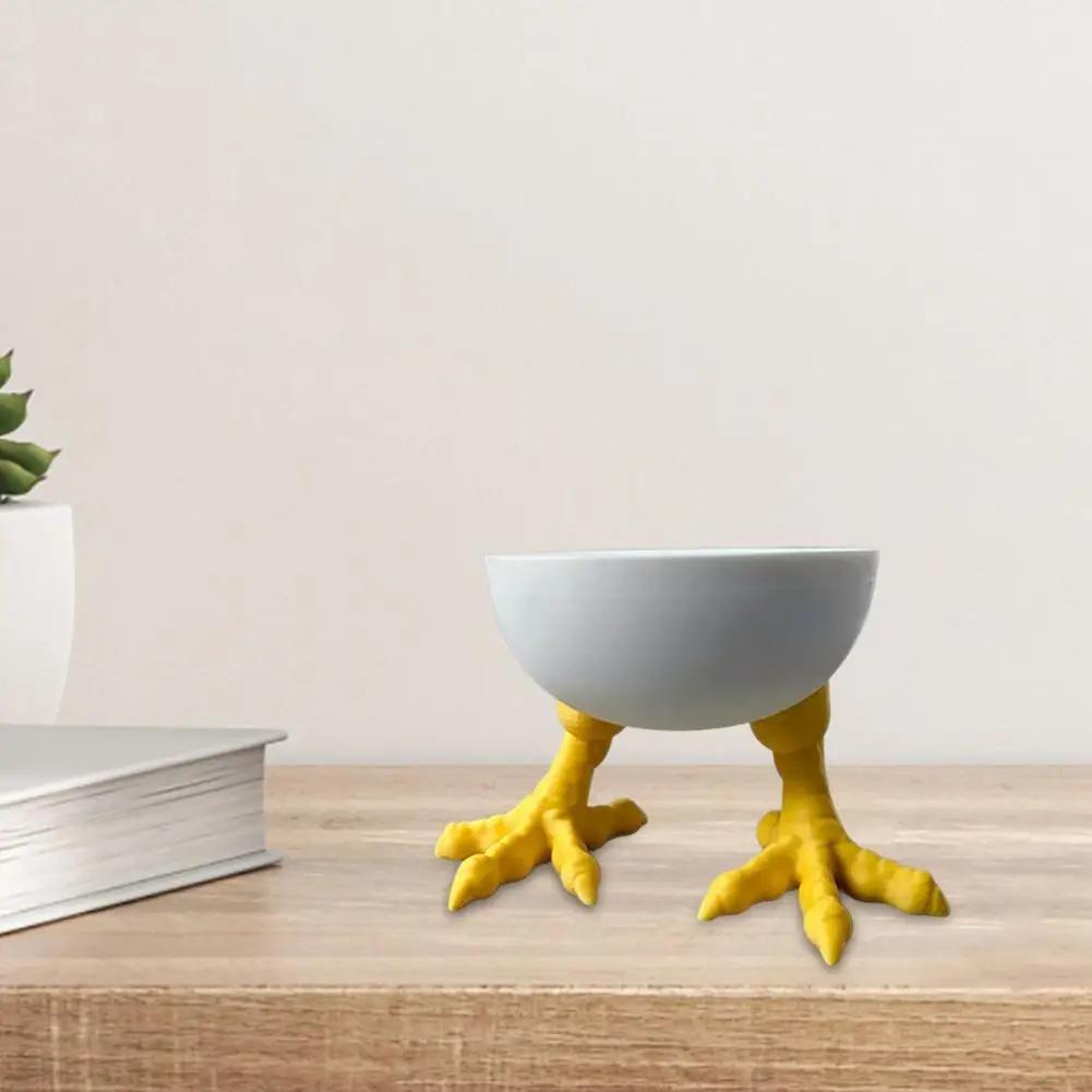 Держатель куриной лапы Pla Держатель куриной лапы из фарфора Напечатанный на 3D-принтере держатель куриной лапы Белые куриные лапки для дома для книжной полки