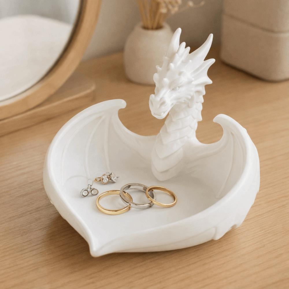 INS Mini Key Tray Dragon Shape Ring Display Plates Photo Prop Bracelets Organizer Room Decor