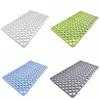 Quick Drain Suction Cup Bath Mat TPE Round Hole Bath Mat Foot Mat Shower Mat  Bathroom