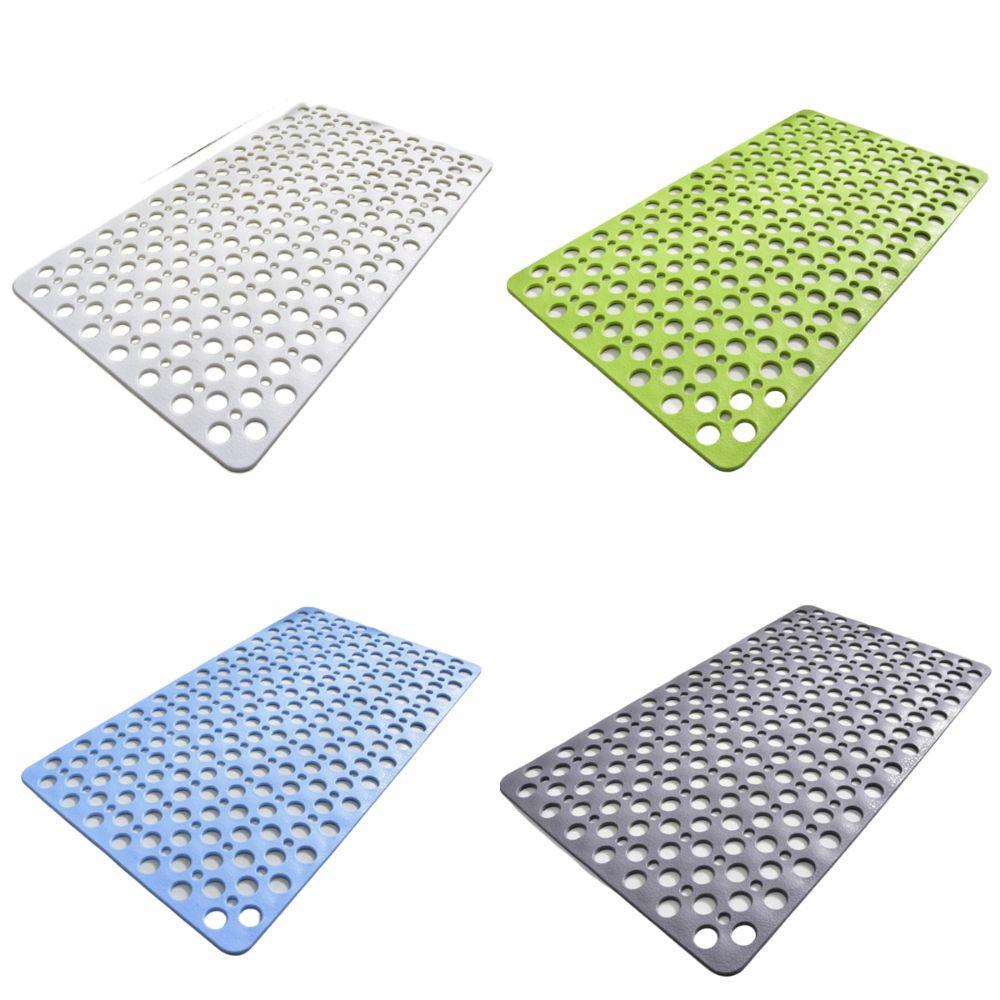 Quick Drain Suction Cup Bath Mat TPE Round Hole Bath Mat Foot Mat Shower Mat Bathroom