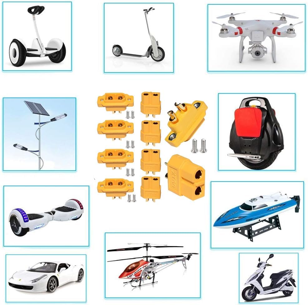 5 парmountable male and female connectors XT60E-M для аккумулятора – идеально для RC самолетов, FPV гоночных дронов