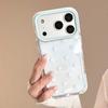 Однотонный чехол для мобильного телефона IPhone17 Apple 16promax с горошком, подходит для 14, простой японский и корейский стиль, 13, прозрачный, 15, мягкий Ke