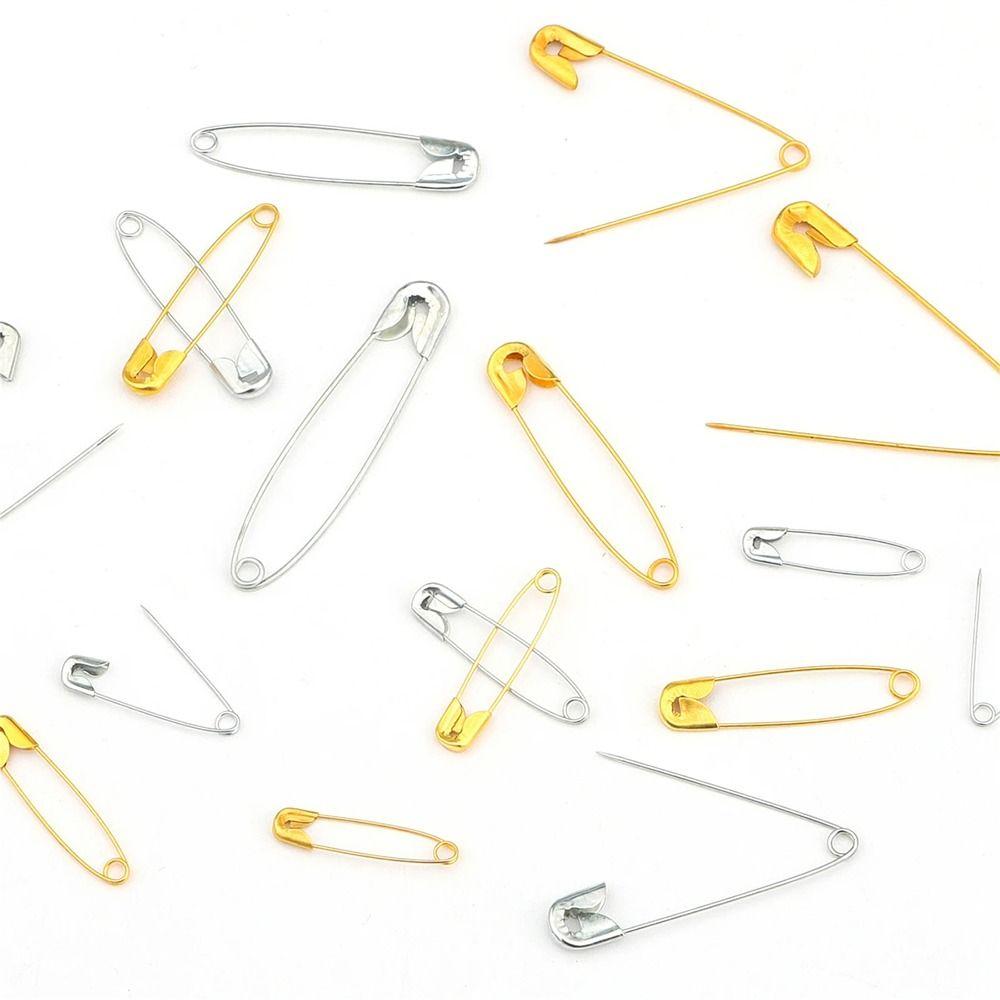 150Pcs/Box 27/32/38/45/55mm Safety Pins DIY Sew Brooch Durable Sewing Tools for Clothes Sewing