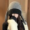 Long Ear Rabbit Ears Hat Keep Warm Ear Protection Hat New Crochet Knitted Hat  Autumn Winter