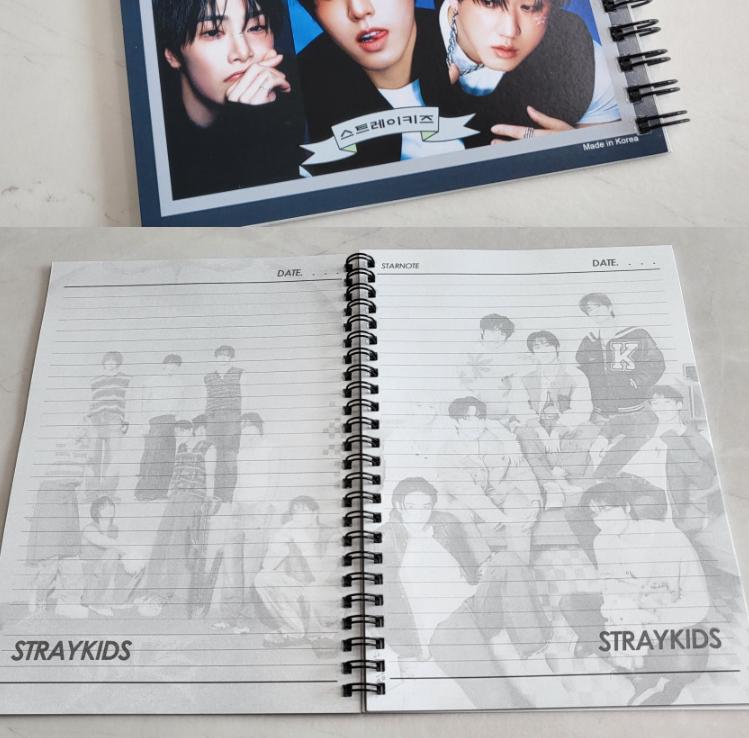 Stray Kids Блокнот для заметок на пружине 15 см × 21 см (Случайное изображение)