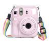 Для FUJIFILM Instax mini 12 Crystal Hard Case Camera Bag с плечевым ремнем (прозрачный)