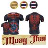 Tiger Muay Thai T-Shirt Kick Boxing 3D Print Tattoo Quick Dry Men Women Unisex Short Sleeve Round Neck MMA Mix Martial Art Polyester