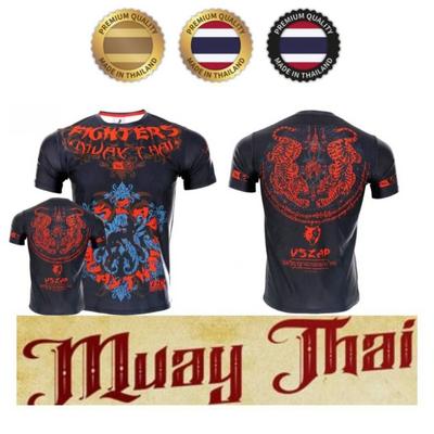 Футболка Tiger Muay Thai Kick Boxing 3D Print Tattoo Quick Dry для мужчин и женщин унисекс с коротким рукавом, круглым вырезом, смешанные боевые искусства, полиэстер
