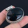Bloodstone Gemstone Pendant Solid 925 Sterling Silver Pendant Jewelry Gift For Unisex
