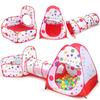 Ball Pool Pool-tube-teepee 3pc Play Tent Children Kids Play House