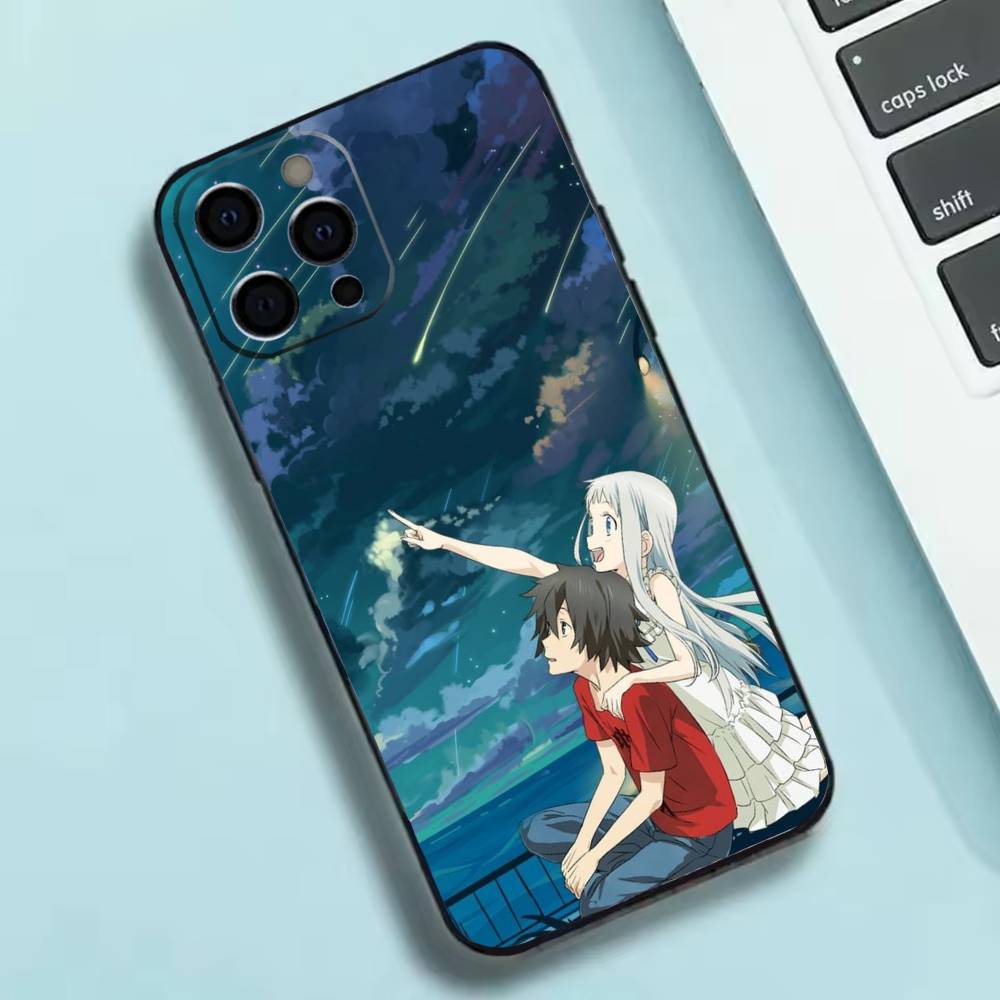 AnoHana М-Мейко Аниме Х-Хонма Чехол для телефона Силиконовый Мягкий Для IPhone 17 16 15 14 13 12 11 X XR Plus Pro Max Plus