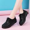 Women's Shoes Autumn and Winter Lace-up Versatile Nurse Shoes Women's Soft-soled Breathable Thick-soled Fashion Casual Shoes Comfortable Flat Shoes