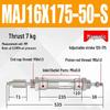 Adjustable Stroke Mini Stainless Steel Pneumatic Cylinder (maj16/20/25/32/40X100-25-50sca)