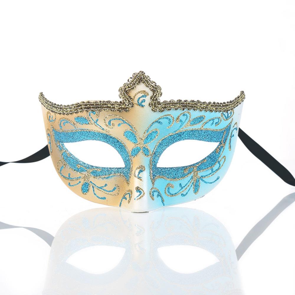 Plastic Glitter Mask Half Face Mask Venice Mask Personality Halloween Masks  Props Mask