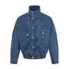 Unisex Retro Streetwear Oversized Cotton Jacket With Large Pockets Loose Fit Stand Collar Outerwear
