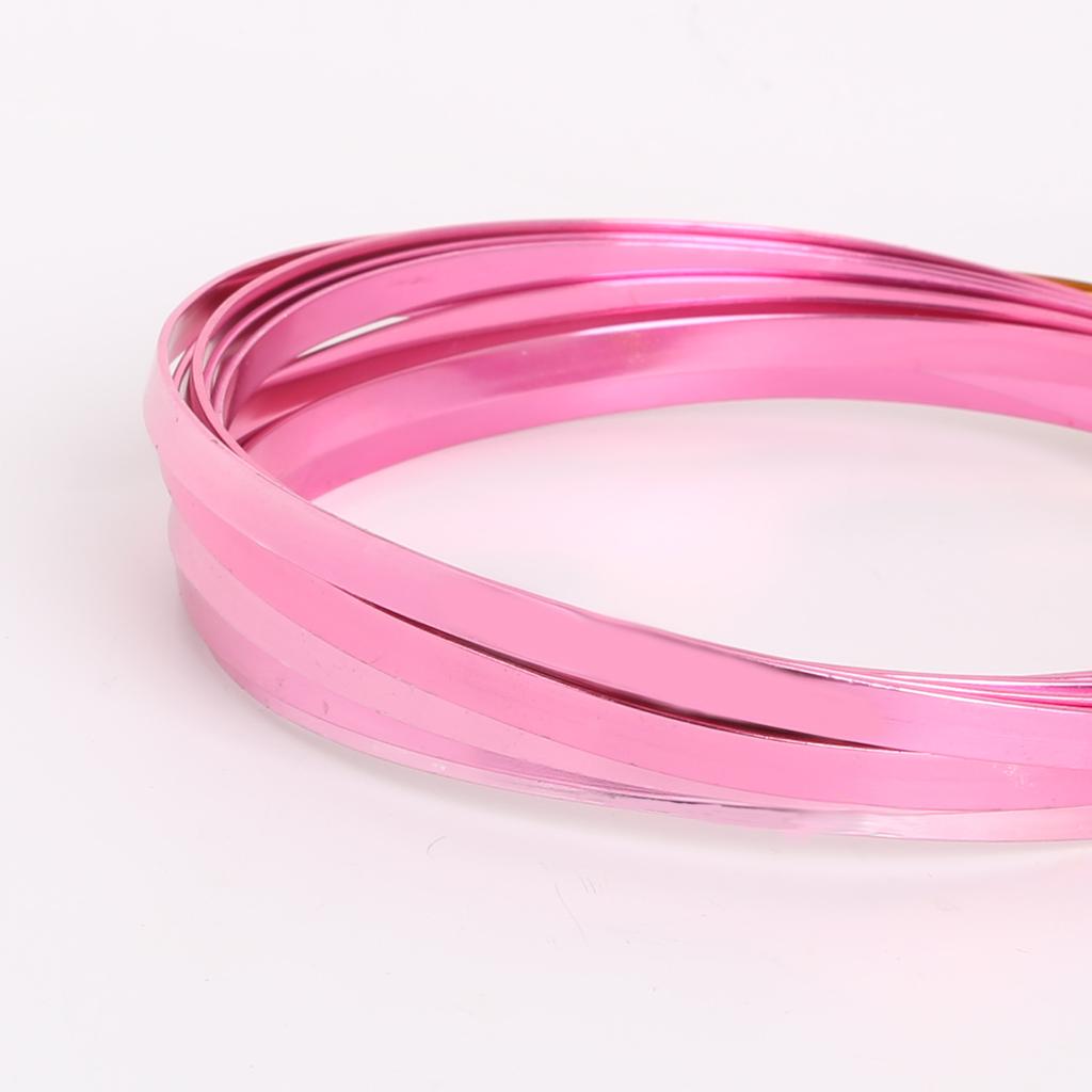 3 метра/лот, плоская алюминиевая проволока 5 мм x 1 мм для DIY ювелирных изделий, резьба для изготовления ремесел