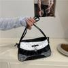 Cute Lace Bow Splicing Armpit Bag 2025 New Girl Travel Polka Dot Shoulder Oblique Span Bag