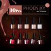 PHOENIXY Gel Nail Polish Lot Soak Off UV LED Semi Permanent 10pcs Nails Gels Kit Lacquer Nail Art Design Varnish