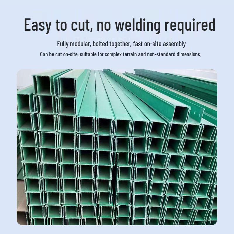 Fireproof Corrosion-Resistant FRP Cable Tray for Wire Distribution and Protection