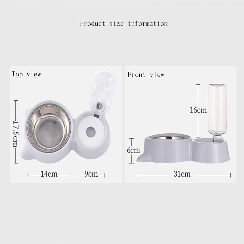 Миска для кошек, двойная миска, принадлежности для кошек, автоматическая миска для питьевой воды, миска для домашних животных, миска для собак, пластиковая защита для шеи, многофункциональная миска