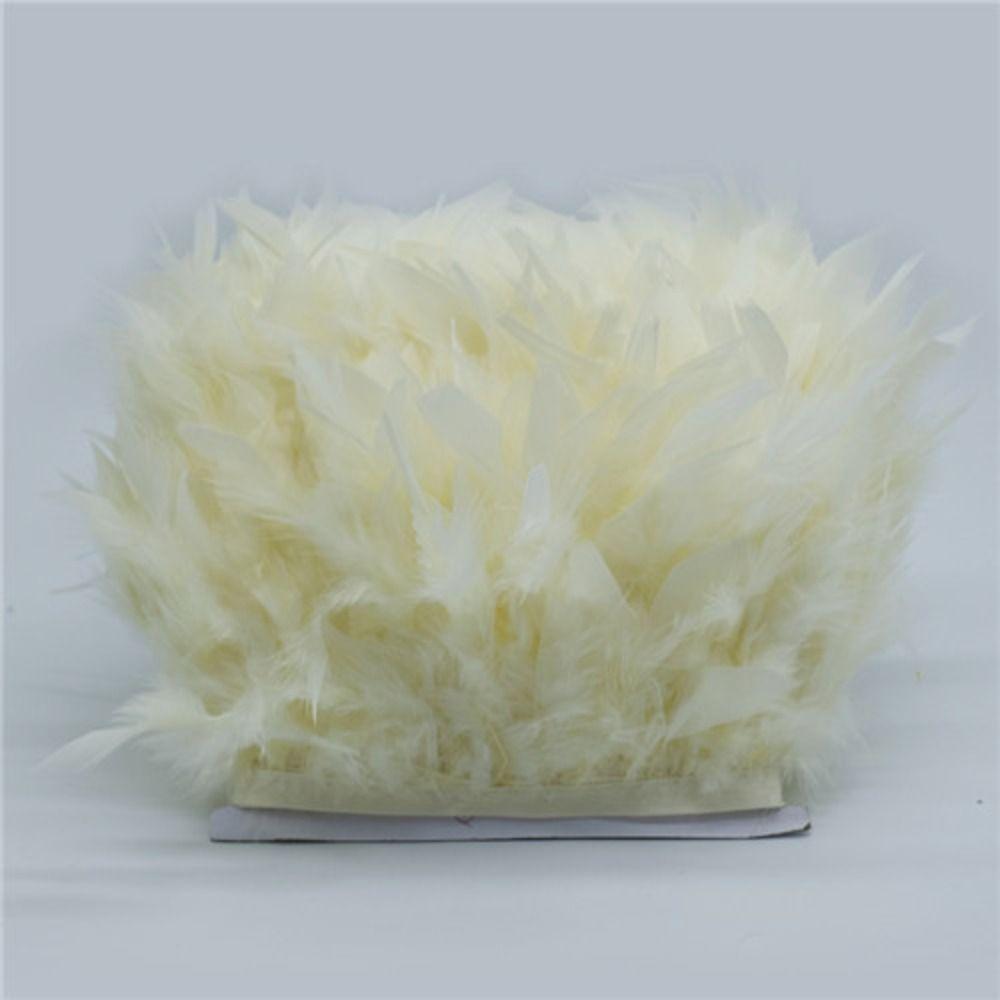 1 Метр Свадебная Вечеринка Перья Отделка Швейная Декорация Ткань для Одежды Натуральные Перья Индейки