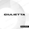 Metal Alloy For Alfa Romeo Giulietta Logo Car Trunk Fender Sticker Decoration Emblem Badge Accessories Glossy Black