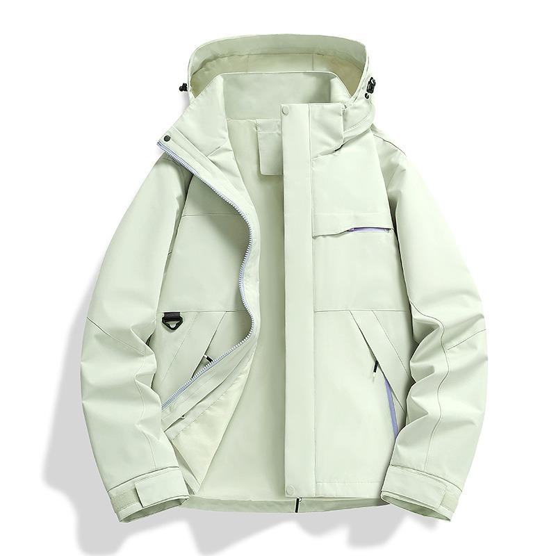 Женская куртка для активного отдыха, костюм для хайкинга, флисовая подкладка, ветрозащитная и водонепроницаемая куртка три-в-одном, мужская, на заказ