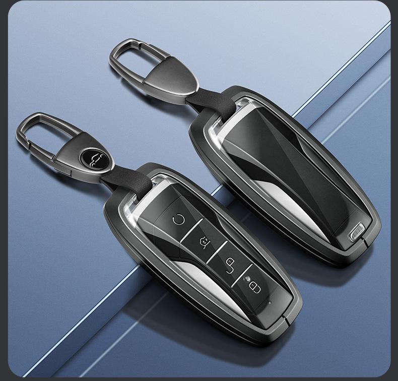 Чехол для ключей BYD для Tang DM/MAX, Song Pro, Qin PLUS, Yuan — полноразмерный автомобильный чехол с застежкой для трансграничной электронной коммерции.