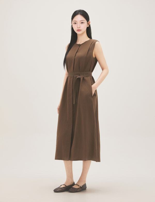 Roem Linen Long Dress Rmowg37R11