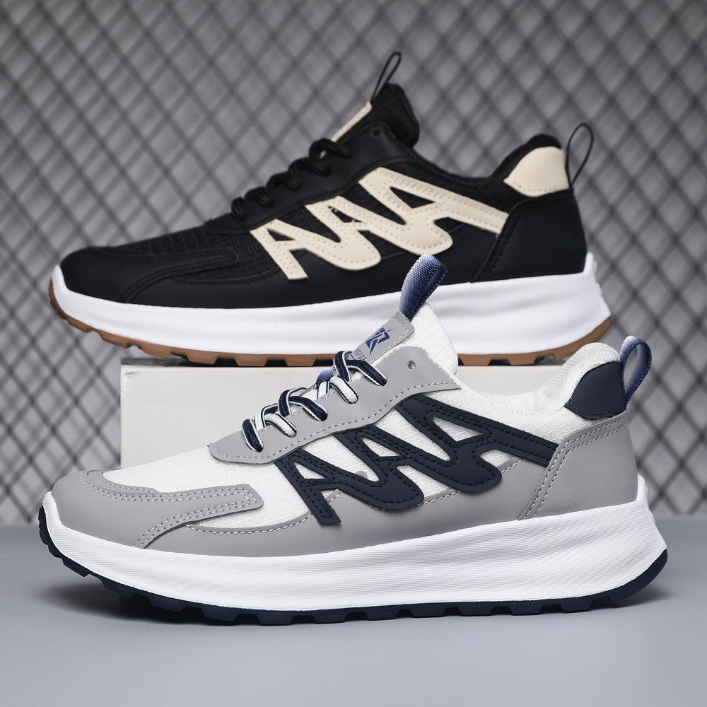 Мужская обувь сетчатая дышащая обувь для папы трендовая универсальная на платформе спортивная повседневная обувь