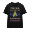 STAR TREK Unisex Adult Trek the Halls Ugly Christmas T-Shirt