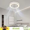 Bymaocar 22in Dimmable Ceiling Fan Light 3 Colors Modern Semi Flush Mount Low Profile Light Remote & Smart APP Control Lighting
