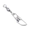 With Interlock Snap Fishing Tools Metal Connector Fishing Swivels Fishing Connector Solid Ring