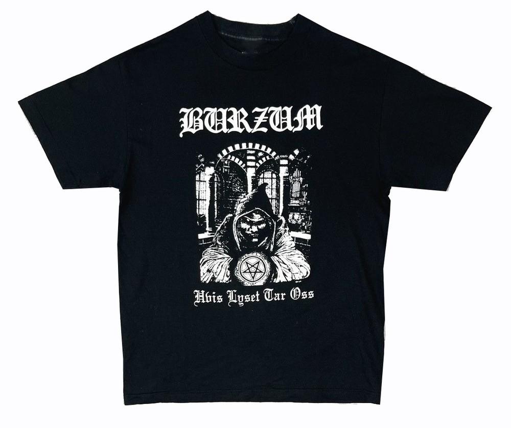 1Burzum Hvis Lyset Tar Oss Футболка Размер Репринт Унисекс Футболка
