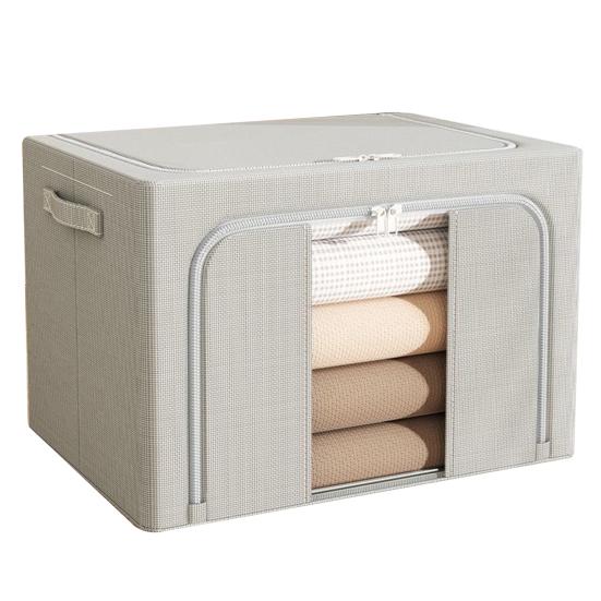 24л ящик для хранения одежды складной контейнер для хранения одеял с прозрачным окном и двусторонней молнией для дома