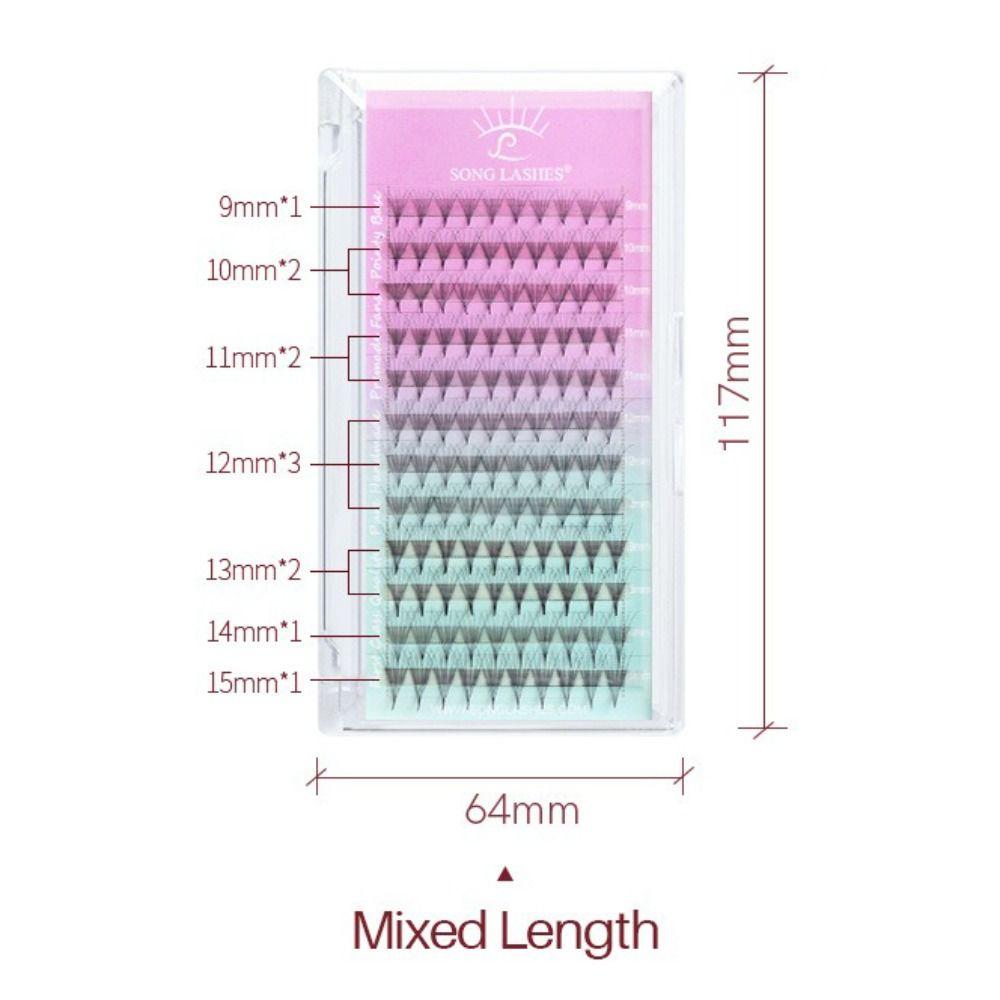Sharp Thin Artificial Eyelashes 6D Volume Eyelash Extension False Eyelashes Makeup Artists