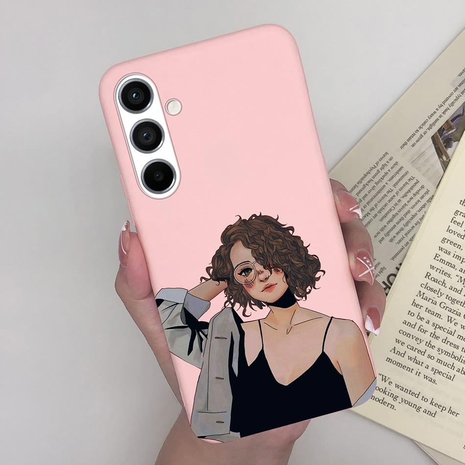 For Samsung A54 5G Case Cute Soft Silicone TPU Back Cover For Samsung GalaxyA54 A 54 Phone Case on SamsungA54 Coque Bumper Funda