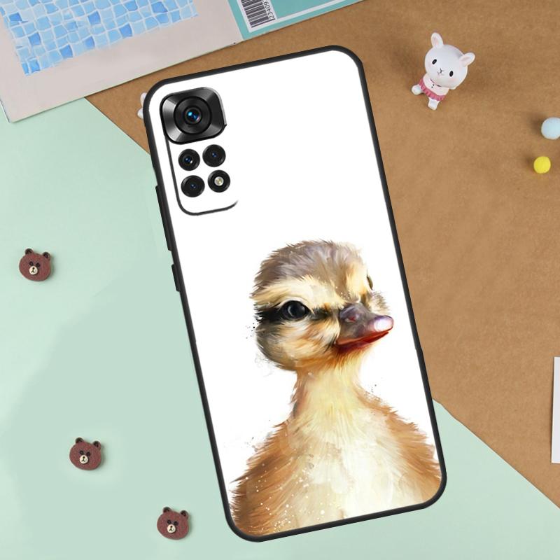 Cute Cartoon Duck Case For Xiaomi Redmi 14C 10C 12C 13C Cover For Redmi Note 13 Pro 14 9 10 11 12 10S 11S 12S