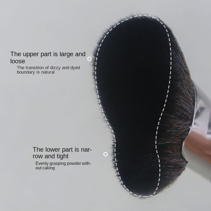 Sickle Grooming BrushLarge Angled Shadow BrushFace Side Face Contour Side Shadow Makeup BrushPortable Pack