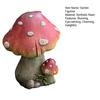 Resin Garden Figurine Cute Mushroom Goose Bunny Statue for Outdoor Garden Backyard Yard Porch Patio Lawn Decor