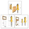 1/2inch Shank Miter Frame Molding Router Bit Door Tenon Cutter Woodworking Tool