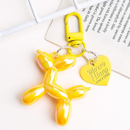 Мультяшный воздушный шар собака кулон брелок щенок шарм блестящие лазеры цветная сумка DIY украшения шарм домашний офис декор орнамент