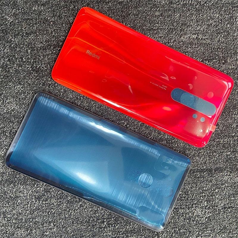 Parts 6.53" Battery Back Cover For Xiaomi Redmi Note 8 Pro Rear Glass Panel Housing Case With Camera Lens Replace