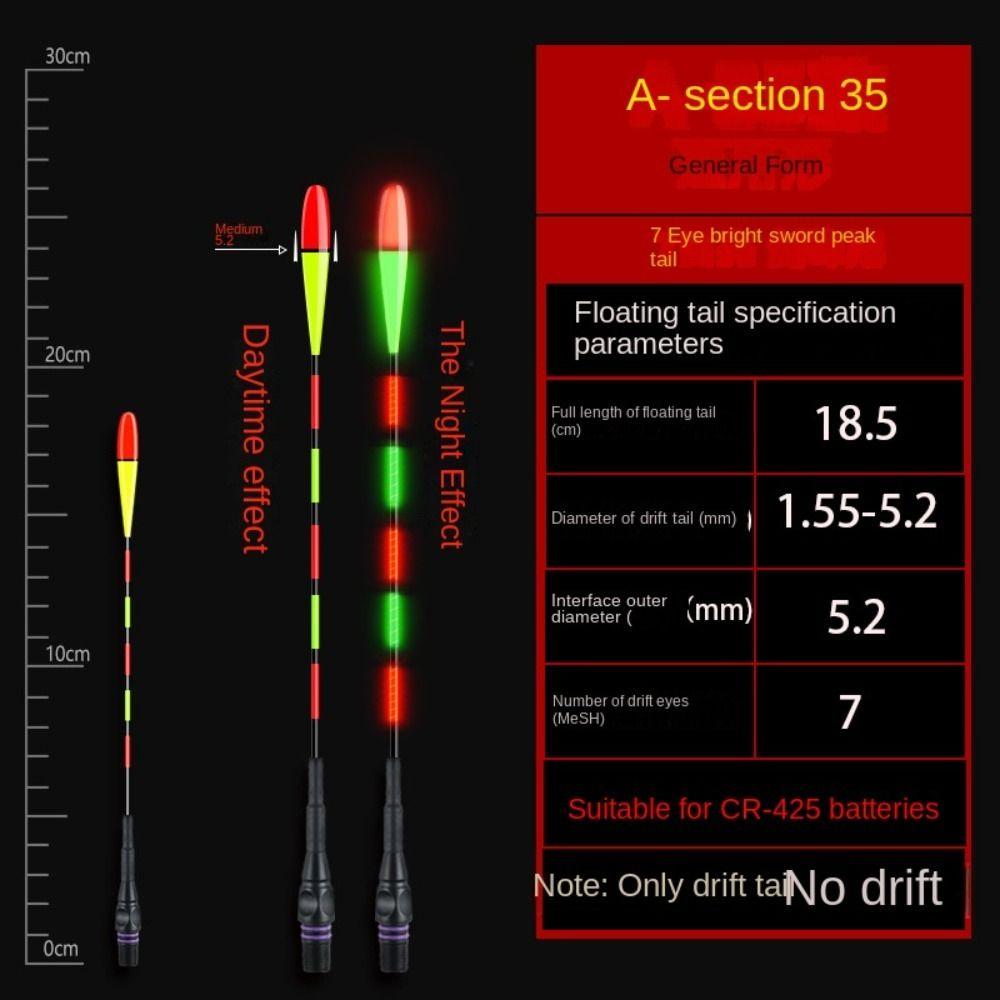 1 шт. Сверхчувствительный электронный поплавок Буй Супер яркий поплавок для ночной рыбалки Верх Ночная рыбалка