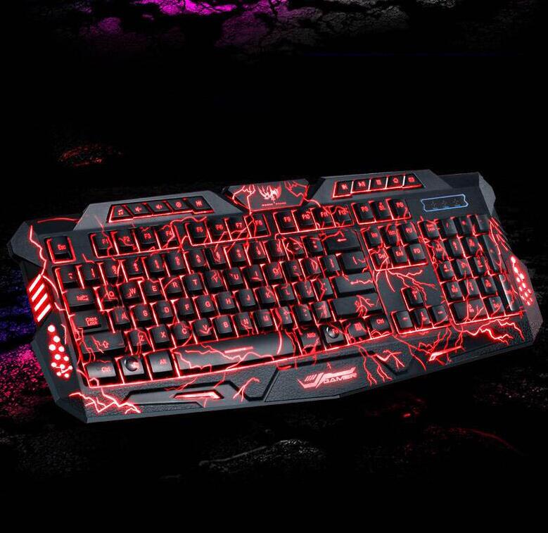 Cool M-200 English Pro Gaming Keyboard 3 режима подсветки Клавиатура с питанием от USB