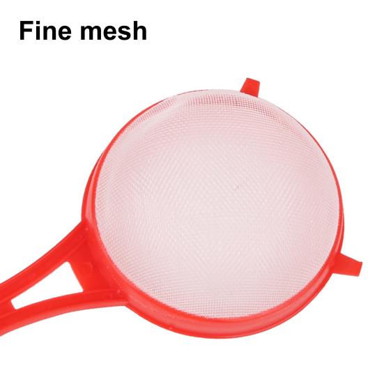 4 шт. Мучное сито с длинной ручкой, безопасный пластик, многофункциональное, для пищевых продуктов, муки, чая, кухонное